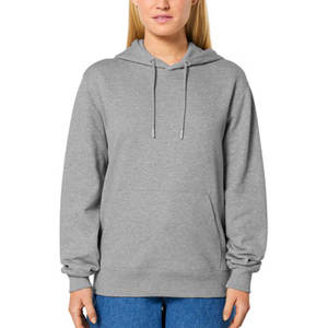 Color gris Otoño e invierno Venta al por mayor Liso en blanco 350 gramos Oversize Pullover Hombres Invierno Fleece Bolsillo frontal con capucha - Product Image 5