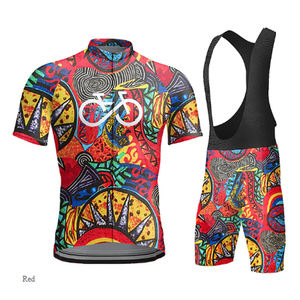 Super qualité été cyclisme maillot ensemble respirant équipe course Sport vélo maillot hommes cyclisme vêtements court vélo maillot - Product Image 3