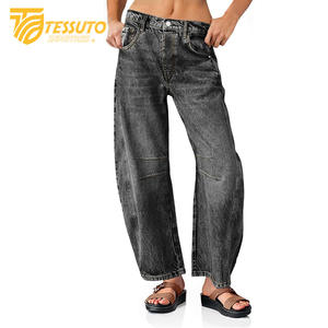 Pantalones cargo de talle alto para mujer Vaqueros elegantes de talle alto - Product Image 6