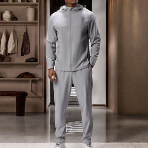 Ensemble de survêtement de jogging 2 pièces pour homme, vêtements de sport personnalisables pour l'entraînement, survêtement vierge pour sublimation avec conception de logo - Product Image 3