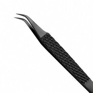 แหนบต่อขนตาแบบมืออาชีพ สแตนเลสสตีล ปลายเรียบ จับถนัดมือ รูปทรงหัวใจ - Product Image 2