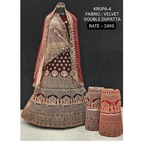 Meilleure qualité Robes décontractées longues et élégantes pour femmes Vintage Indian Lehenga Choli Ladies Evening Wear de la part de l'exportateur de vêtements - Product Image 1