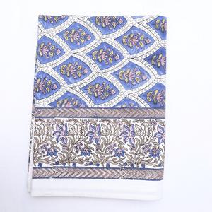 Mantel Floral con estampado de bloques a mano, hecho a mano de alta calidad para bodas, uso diario, textil ecológico, suave, duradero, decoración del hogar - Product Image 1