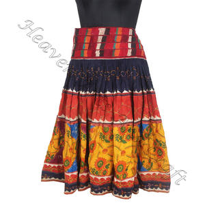Banjara Vintage inde Kuchi Boho brodé à la main ethnique longue jupe à la main Art femmes jupe Banjara jupes traditionnelles cadeau elle - Product Image 2