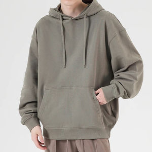 เสื้อฮู้ดพิมพ์ลายสำหรับผู้ชาย, เสื้อกันหนาวผ้าฝ้ายแบบสวมหัวแนวสตรีทแฟชั่นฤดูหนาวผ้าฟลีซหนาออกแบบทุกวัน - Product Image 2