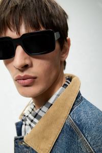 Vente en gros Veste en jean à col montant pour hommes avec logo personnalisé Logo de vêtements d'extérieur en toile bleue pour la saison d'hiver Veste en jean à la mode pour hommes - Product Image 5