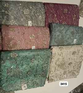 Superbe Saree en georgette légère avec belle broderie pour habiller les femmes pour les événements festifs et les fêtes de mariage - Product Image 2