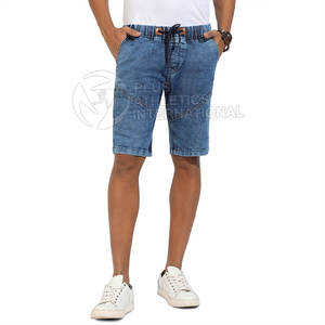 Knee Length Men <b>Jeans</b> <b>Shorts</b> With Ripped Style And Adjustable <b>Waist</b> For Easy Fit Casual Men <b>Jeans</b> <b>Shorts</b> - Product Image 2
