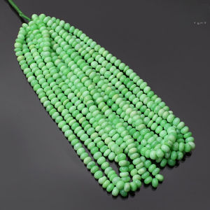 Gran oferta de cuentas de ópalo verde caramelo, cuentas de Rondelle lisas de ópalo de 8mm para fabricación de joyas, hebras de piedras preciosas sueltas a precio de mayorista - Product Image 5