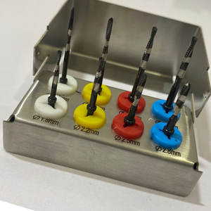 Kit de punzón de tejido de implante Dental de acero inoxidable alemán de alta calidad, 8 Uds., con soporte de fresa, instrumentos quirúrgicos, venta al por mayor - Product Image 6