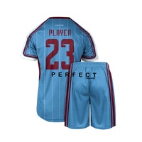 Ensemble d'uniformes de football de haute qualité avec logo personnalisé/vente en gros, vêtements de sport d'équipe de Sublimation personnalisés, uniformes de football en Jersey