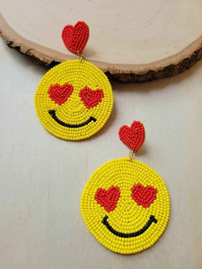 Pendientes de gota clásicos con cuentas bordadas hechas a mano de tendencia para mujeres y niñas artesanías indias para ocasiones de fiesta - Product Image 3