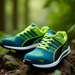 Zapatos de Seguridad ESD para Hombre, Talla 43, Verde/Azul, Perfil Bajo, Antideslizantes, de Elevate Knit - Product Image 3
