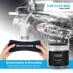 Barre de nettoyage en argile dure Clayton Car Care (CL-CLBAR-HRD) pour la décontamination de la peinture automobile, surface lisse et finition brillante - Product Image 3