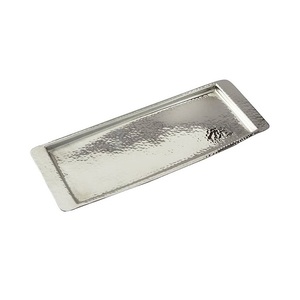 Plateau de luxe décoratif arabe personnalisé plateau de service en acier inoxydable miroir de forme ovale sans poignées - Product Image 2