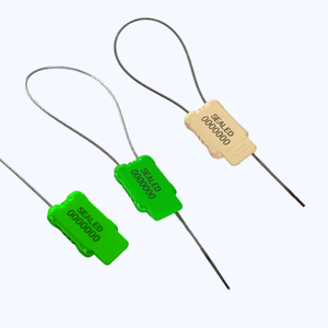 Cable de seguridad para contenedor de envío de camión, Cable de alambre recubierto de plástico con sello seguro para envío - Product Image 1