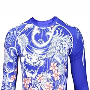 Rashguard personnalisé à manches longues pour MMA et Jiu Jitsu, imprimé OEM, anti-UV, respirant, écologique, séchage rapide, UPF50+ - Product Image 6