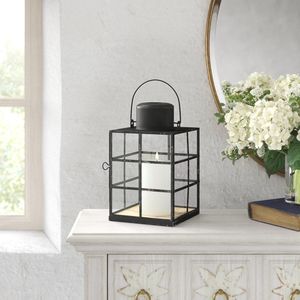 Farol Colgante de Hierro, Perfecto para Esquinas de Balcones, Proporciona una Iluminación Cálida y Suave con un Atractivo Diseño Metálico - Product Image 1