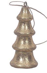 Ornements suspendus en bois doré de Noël Ornement suspendu en bois naturel pour décoration intérieure - Product Image 6