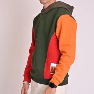 เสื้อฮู้ดของผู้ชายผ้าฝ้ายหนา100% หรูหราโอเวอร์ไซซ์ผลิตจากปากีสถาน - Product Image 2