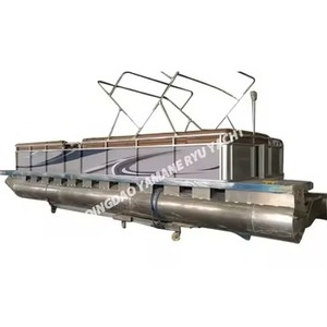 Fabriqué en Chine 5052 Bateaux d'appâts de pêche en aluminium Chaussures d'occasion Pontoon Yacht de luxe avec moteur - Product Image 5