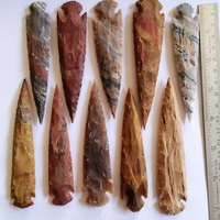 Pointes de flèche sculptées à la main en pierres précieuses de 3 pouces pour la chasse, le tir à l'arc, l'art populaire indien, décoratives et de collection - Vente en gros