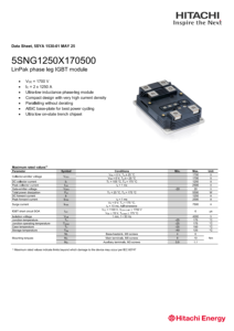 HITACHI 5SNG พลังงาน1250X170500 linpak ระยะขา IGBT โมดูล1700V 1250A รถไฟและระบบอุตสาหกรรม - Product Image 2
