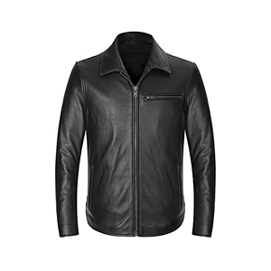 Veste en cuir pour hommes Haute qualité sur mesure coupe ajustée en cuir d'agneau véritable Top matériel Design de mode en gros - Product Image 4