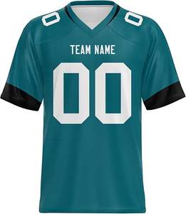 Hot Selling Short Sleeve Customized American Football Jersey <b>High</b> Quality Premium Jersey with Oem Service - Product Image 6