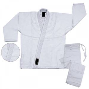 XXL BJJ Pearl Weave algodón MMA pantalones cortos marciales cómodos sin blanquear blanco azul gris diseño personalizado impresión OEM disponible - Product Image 2