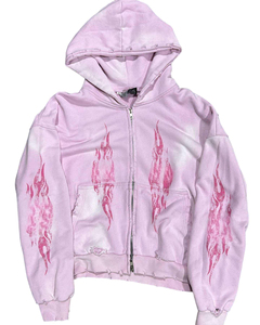 Custom Logo Zip Hoodie High Quality Heavyweight French Terry Unique Style Screen Print Winter Zipper Hoodie Low MOQ - Product Image 5