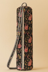 Sac de tapis de yoga indien fait à la main en coton écologique sac de sport spacieux et durable Boho Yoga Carrier avec bandoulière - Product Image 4