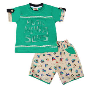 Traje de Manga Corta para Niño 6B - 41 - Verde - Product Image 1