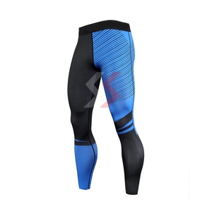 2025 personnalisé de haute qualité hommes MMA guêtres Fitness Leggings dernières conceptions en gros personnalisé imprimé hommes MMA guêtres pantalons - Product Image 3