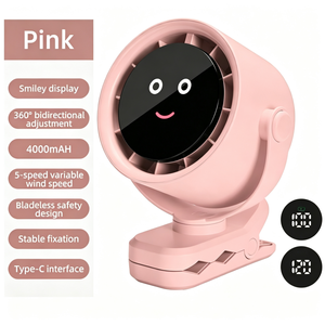 พัดลมตั้งโต๊ะแบบหนีบ 3in1 5 ระดับความเร็ว ชาร์จไฟได้ แบตเตอรี่ 4000mAh พัดลมไร้ใบพัด ปลอดภัย ใช้ได้กับรถเข็นเด็ก สำหรับใช้ในบ้านและนอกบ้าน - Product Image 1