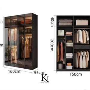 Home Furniture Viet Nam Factory Modern Bedroom furniture Multi-compartment <b>industrial</b> wood <b>wardrobes</b> - Product Image 4