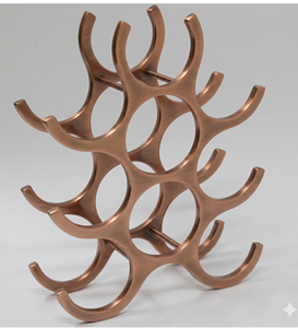 Wine Glass Holder Metal Stemware Rack Geometric Design Home Furniture Display Stand <b>Freestanding</b> Geometric Wine Bottle - Product Image 5