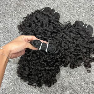 2024 Venta caliente al por mayor de cabello crudo vietnamita birmano rizado colores negros cabello humano virgen con encaje transparente - Product Image 5