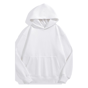 Unisex 100% algodón pulóver Sudadera con capucha de alta calidad de gran tamaño de lana para hombres invierno sólido estampado patrón XS tamaño al por mayor - Product Image 2