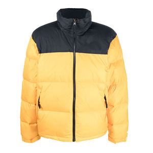 Chaqueta acolchada con cremallera y patrón de camuflaje de color sólido Tela de burbujas de estilo callejero de invierno - Product Image 6