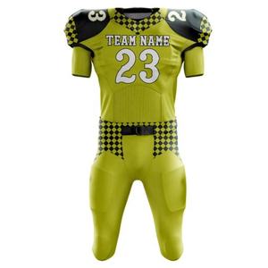 Recién llegado, camisetas de fútbol americano hechas a medida con nombre y numeración de jugador de sarga de aparejos, uniforme de fútbol americano - Product Image 2