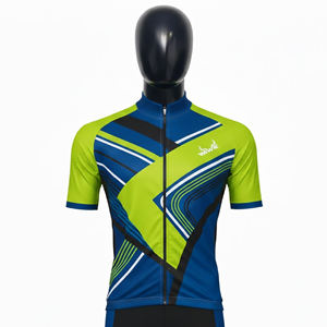 Ensemble de maillots de cyclisme respirants, nouveau design, séchage rapide, manches courtes, cuissard rembourré, uniforme de cyclisme en gros, maillot de cyclisme pour hommes - Product Image 2