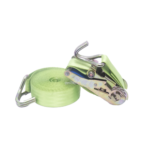 Utiliser des sangles à cliquet polyvalentes Ceinture en polyester vert 38mm Crochets en métal, gestion fiable et sûre du fret varié - Product Image 3