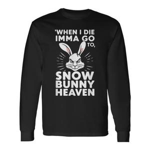 T-shirt promozionale a maniche lunghe Snow Bunny Heaven - Product Image 1