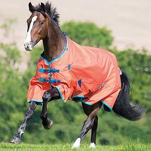 Couverture de cheval d'extérieur pour dressage, ovale, 1200D, imperméable, respirante, doublure rembourrée de plumes, 2 sangles de jambe, légère et de luxe - Product Image 5