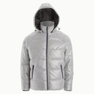 Chaqueta Acolchada Blanca de Alta Calidad para Hombre, Diseño Único con Largo Extendido para Invierno, Envío DDP - Product Image 2