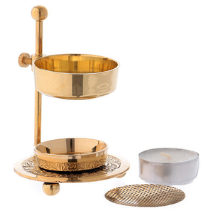 Qualité impressionnante nouveauté brûleur d'encens en laiton pur brûleur réglable avec bouton en laiton or fini pour bureau maison Table déco - Product Image 3