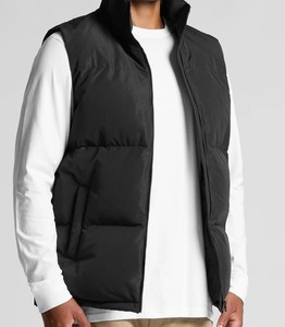 Chaleco Acolchado Impermeable y Transpirable de Diseño Personalizado, Informal de Invierno, Bordado, con Cierre de Cremallera, Logotipo Frontal, Unisex, Disponible al por Mayor - Product Image 2