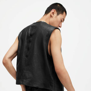 Chaqueta de cuero de calidad superior para hombre estilo con chaqueta de cuero de vaca 100% original - Product Image 5