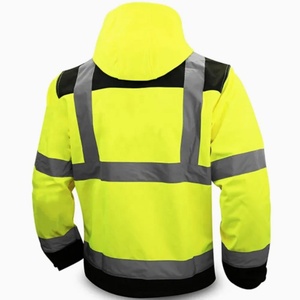 Veste de sécurité réfléchissante imperméable haute visibilité 2026, légère en polyester, conforme aux normes ANSI Classe 2 et EN ISO 20471 Classe 2 pour la circulation - Product Image 5